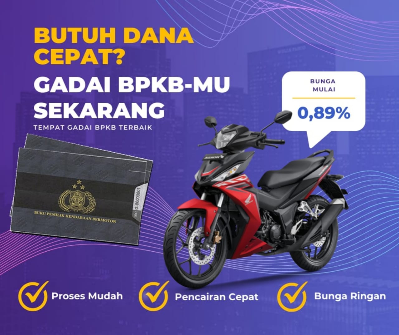 Kredit Jaminan Bpkb Motor Honda Supragtr 150 Exclusive Dapat Dana Berapa? Seperti Ini Simulasinya